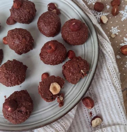 Rochers à la purée noisette toastée