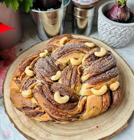 Babka à la purée cajou choco