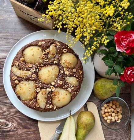 Gâteau poires noisette