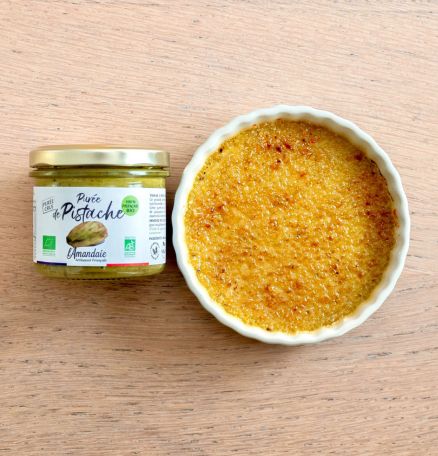 Crème brulée à la pistache