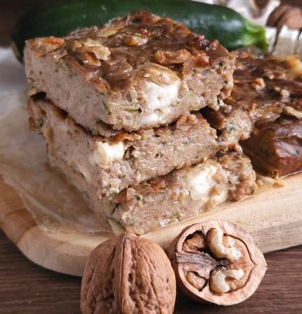 Brownie courgettes noix et feta