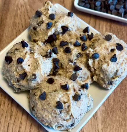 Cookie dough au yaourt grec et purée d'amande