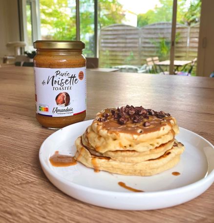 Pancakes à la purée de noisette