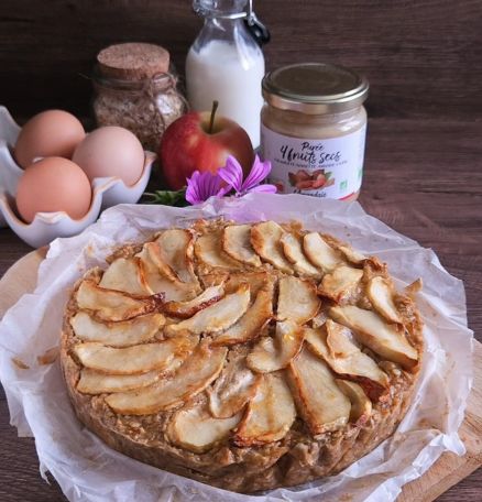 Porridge cake pomme aux 4 fruits secs