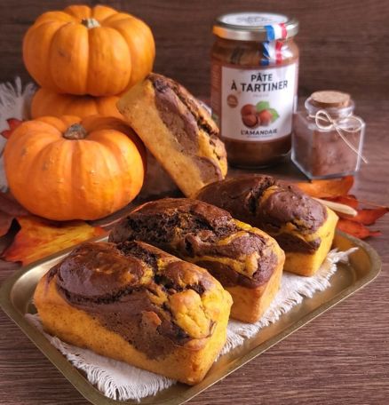 Mini cakes butternut et pâte à tartiner praliné